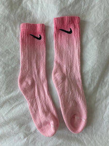 Custom Pink Ombré Nike Socks