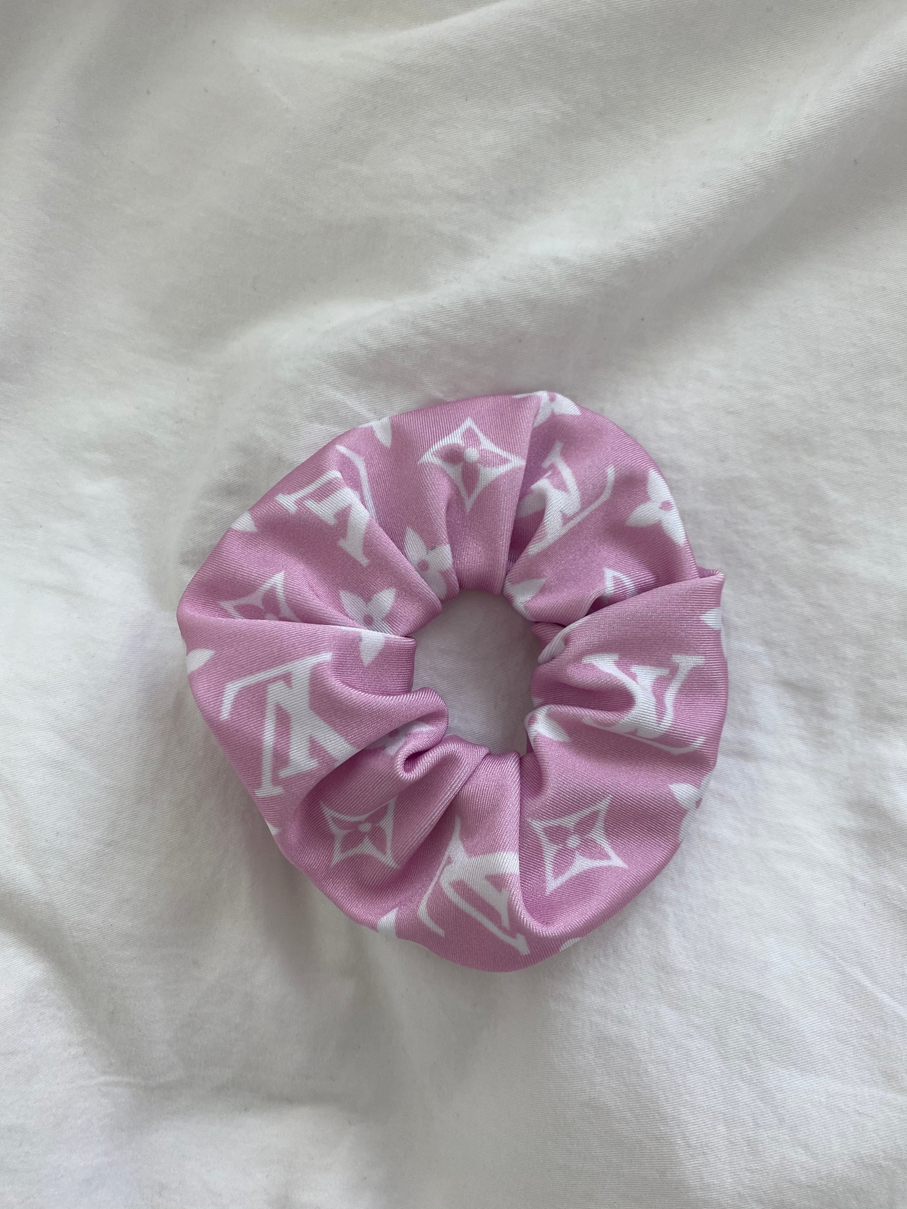 Designer Inspired Pink LV Scrunchie – VWVINTXGE