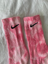 Load image into Gallery viewer, Custom Pink Tie Dye Nike Socks
