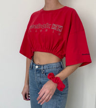 Load image into Gallery viewer, Reworked Reebok Top + Scrunchie