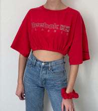 Load image into Gallery viewer, Reworked Reebok Top + Scrunchie