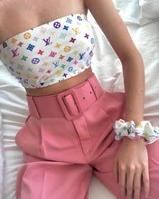 Load image into Gallery viewer, Designer Inspired Tube Top + Scrunchie Set