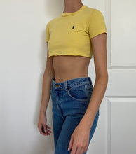 Load image into Gallery viewer, Vintage Super Cropped Polo Tshirt