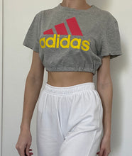 Load image into Gallery viewer, Reworked Adidas Cropped Tshirt