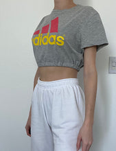 Load image into Gallery viewer, Reworked Adidas Cropped Tshirt
