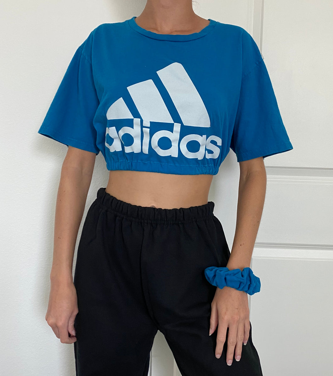 Reworked Adidas Top + Scrunchie