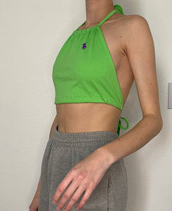 Reworked Polo Halter Top