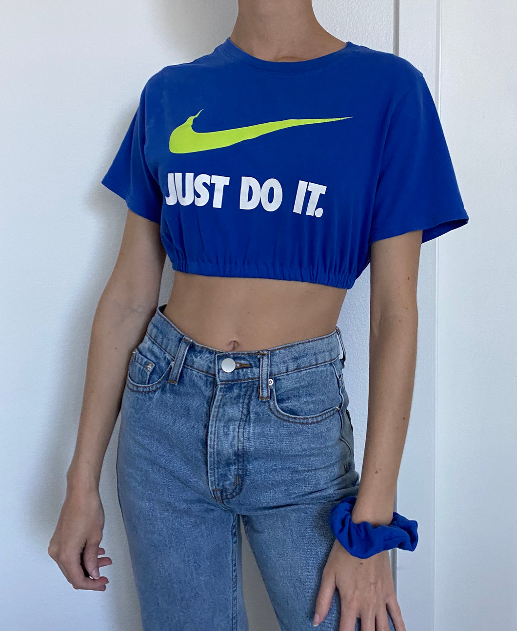 Reworked Nike Top + Scrunchie Set