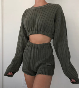Reworked Vintage Sweater Matching Set