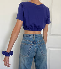 Load image into Gallery viewer, Reworked Nike Crop Top + Scrunchie