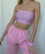 Load image into Gallery viewer, Designer Inspired Tube Top + Scrunchie Set