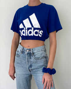 Reworked Adidas T-shirt + Scrunchie