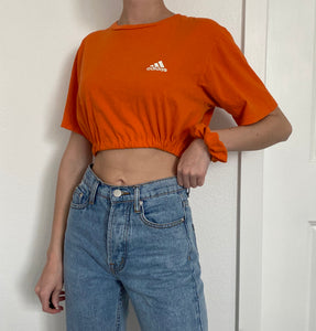 Reworked Adidas Tshirt + Scrunchie