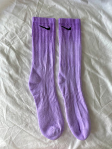 Custom Purple Ombre Nike Socks