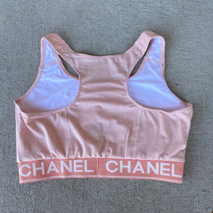 Pink CC Designer Inspired Racerback Bralette